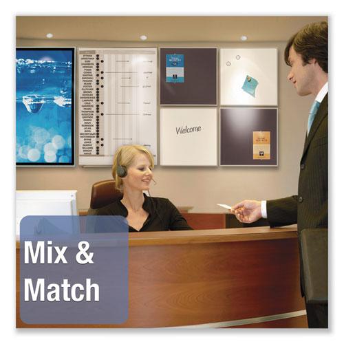 Matrix Magnetic Boards, 23 x 23, White Surface, Silver Aluminum Frame. Picture 3
