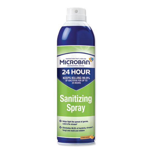 24-Hour Disinfectant Sanitizing Spray, Citrus, 15 oz Aerosol Spray, 6/Carton. The main picture.
