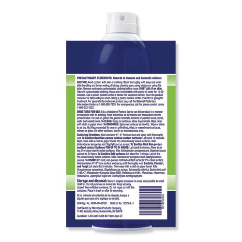 24-Hour Disinfectant Sanitizing Spray, Citrus, 15 oz Aerosol Spray, 6/Carton. Picture 4