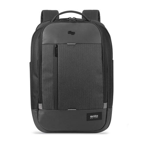 Magnitude Backpack, Fits Devices Up to 17.3", Polyester, 12.5 x 6 x 18.5, Black Herringbone. The main picture.