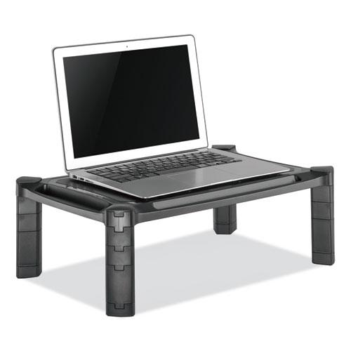 Large Monitor Stand with Cable Management, 12.99" x 17.1" x 6.6", Black, Supports 22 lbs. Picture 5