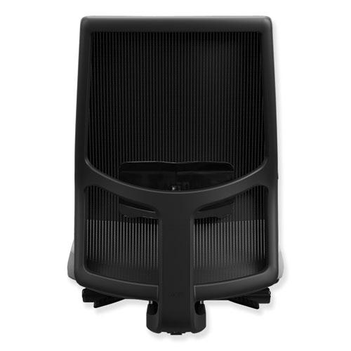 Ignition 2.0 4-Way Stretch Mid-Back Mesh Task Chair, Adjustable Lumbar Support, Black Seat/Back, Black Base. Picture 2