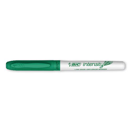 Intensity Low Odor Fine Point Dry Erase Marker, Fine Bullet Tip, Green, Dozen. Picture 3