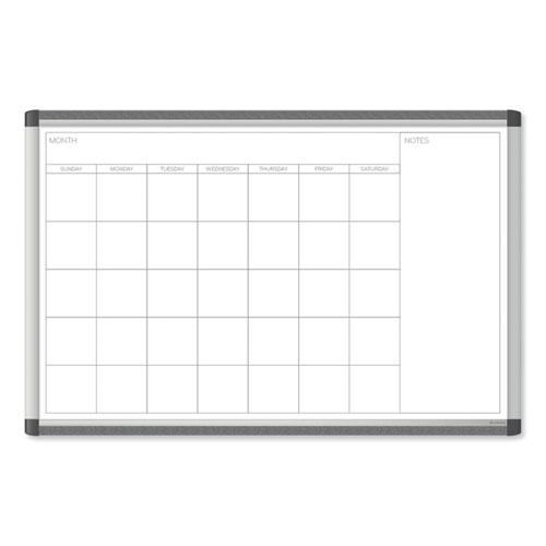 PINIT Magnetic Dry Erase Undated One Month Calendar, 35 x 23, White. Picture 1