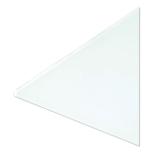 Floating Glass Dry Erase Board, 35 x 35, White. Picture 6