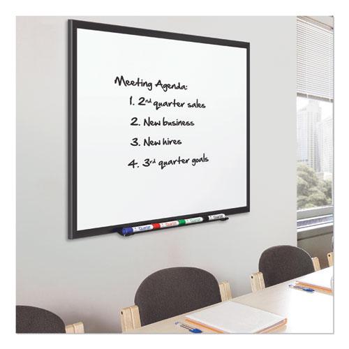 Classic Series Porcelain Magnetic Dry Erase Board, 60 x 36, White Surface, Black Aluminum Frame. Picture 6