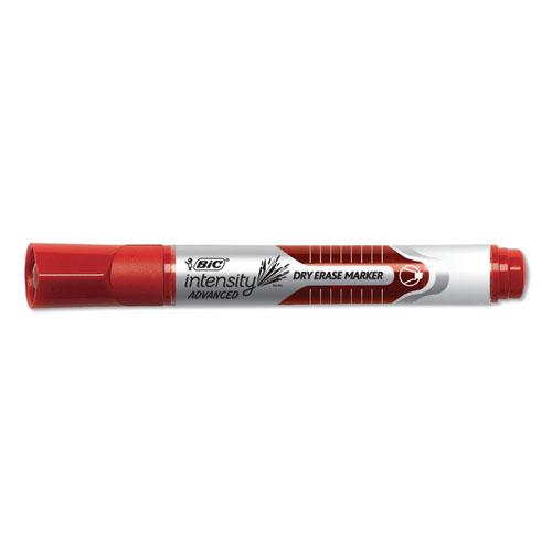 Intensity Advanced Dry Erase Marker, Tank-Style, Broad Chisel Tip, Red, Dozen. Picture 5
