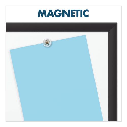 Classic Series Porcelain Magnetic Dry Erase Board, 36 x 24, White Surface, Black Aluminum Frame. Picture 8