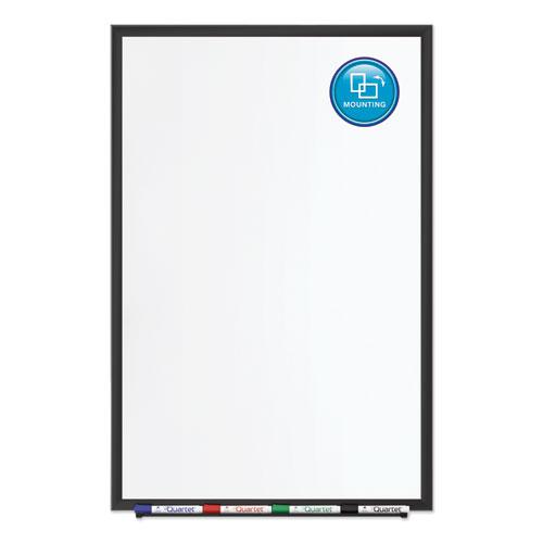 Classic Series Porcelain Magnetic Dry Erase Board, 48 x 36, White Surface, Black Aluminum Frame. Picture 5