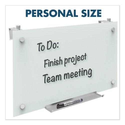 Infinity Magnetic Glass Dry Erase Cubicle Board, 30 x 18, White Surface. Picture 7