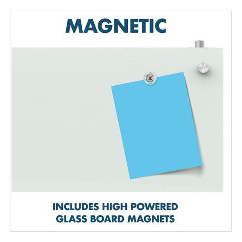 Infinity Magnetic Glass Dry Erase Cubicle Board, 30 x 18, White Surface. Picture 6