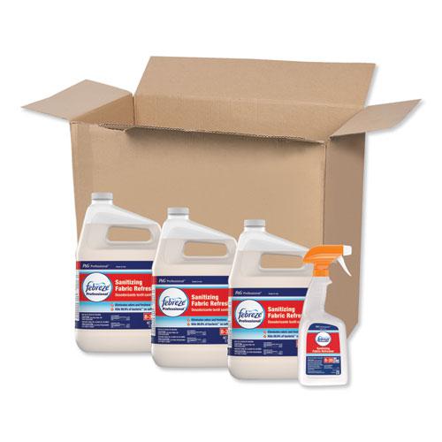 Professional Sanitizing Fabric Refresher, Light Scent, 1 gal Bottle, Ready to Use, 3/Carton. Picture 1