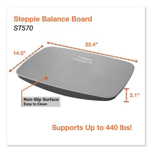 Steppie Balance Board, 22.5w x 14.5d x 2.13h, Two-Tone Gray. Picture 3