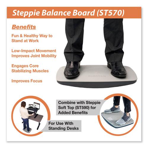 Steppie Balance Board, 22.5w x 14.5d x 2.13h, Two-Tone Gray. Picture 2
