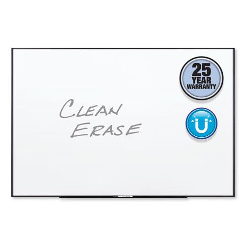 Fusion Nano-Clean Magnetic Whiteboard, 48 x 36, White Surface, Black Aluminum Frame. Picture 4