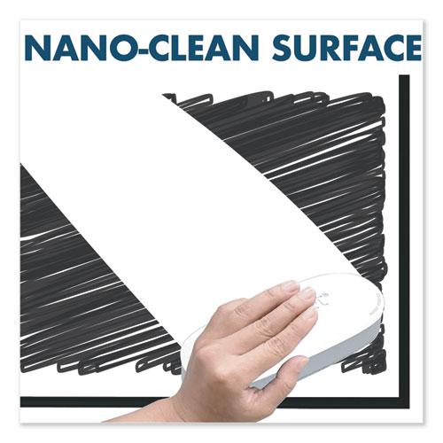 Fusion Nano-Clean Magnetic Whiteboard, 48 x 36, White Surface, Black Aluminum Frame. Picture 5