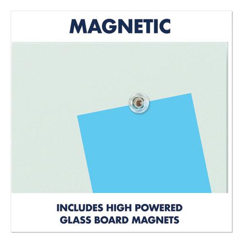 InvisaMount Magnetic Glass Marker Board, 50 x 28, White Surface. Picture 9
