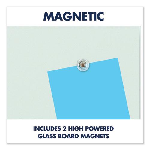 Element Framed Magnetic Glass Dry-Erase Boards, 74" x 42", Aluminum Frame. Picture 3