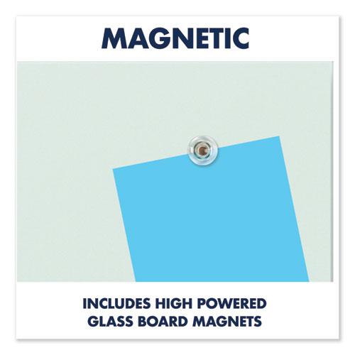 InvisaMount Magnetic Glass Marker Board, 74 x 42, White Surface. Picture 9