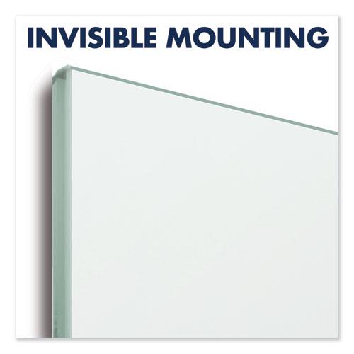 InvisaMount Magnetic Glass Marker Board, 50 x 28, White Surface. Picture 7