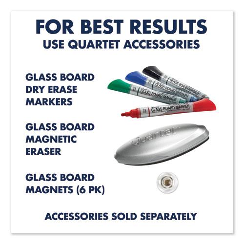 InvisaMount Magnetic Glass Marker Board, 85 x 48, White Surface. Picture 3