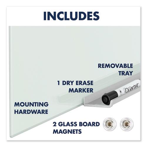 InvisaMount Magnetic Glass Marker Board, 74 x 42, White Surface. Picture 11