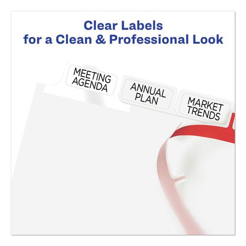 Print and Apply Index Maker Clear Label Dividers, Big Tab, 8-Tab, 11 x 8.5, White, 1 Set. Picture 4