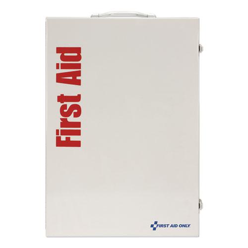 ANSI Class B+ 4 Shelf First Aid Station with Medications, 1,461 Pieces, Metal Case. Picture 5