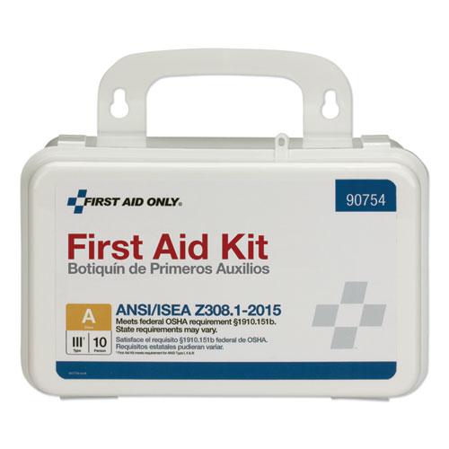 ANSI Class A 10 Person First Aid Kit, 71 Pieces, Plastic Case. Picture 5