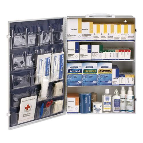 ANSI Class B+ 4 Shelf First Aid Station with Medications, 1,461 Pieces, Metal Case. Picture 2