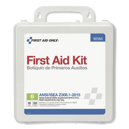 Bulk ANSI 2015 Compliant Class B Type III First Aid Kit for 50 People, 199 Pieces, Plastic Case. Picture 2