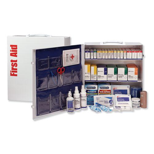 ANSI 2015 Class A+ Type I and II Industrial First Aid Kit 100 People, 676 Pieces, Metal Case. Picture 1