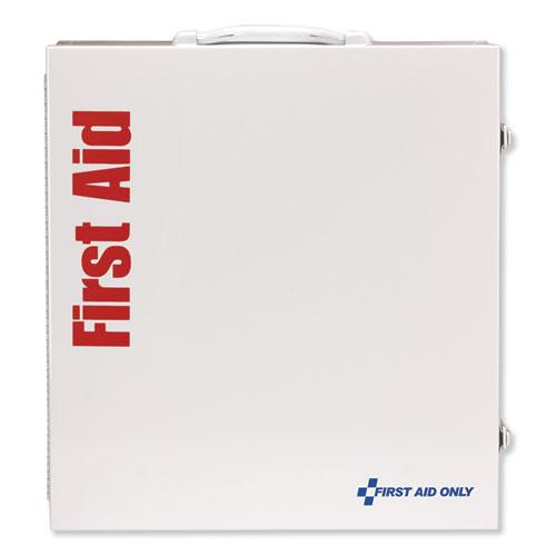 ANSI 2015 Class A+ Type I and II Industrial First Aid Kit 100 People, 676 Pieces, Metal Case. Picture 3
