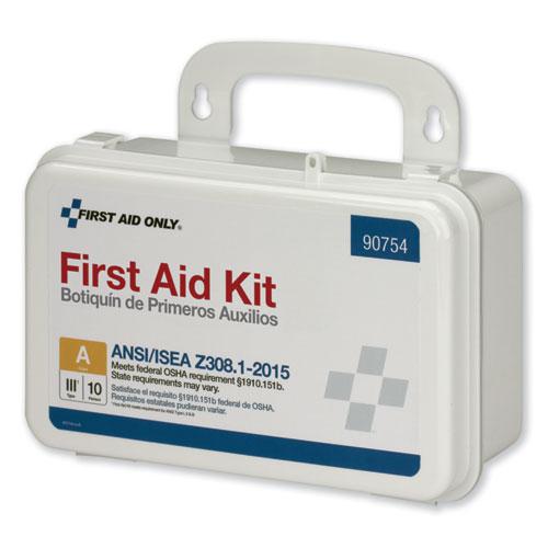 ANSI Class A 10 Person First Aid Kit, 71 Pieces, Plastic Case. Picture 4