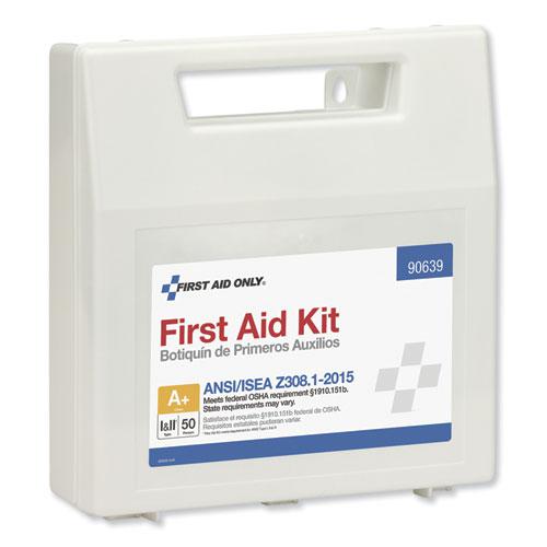 ANSI Class A+ First Aid Kit for 50 People, 183 Pieces, Plastic Case. Picture 4