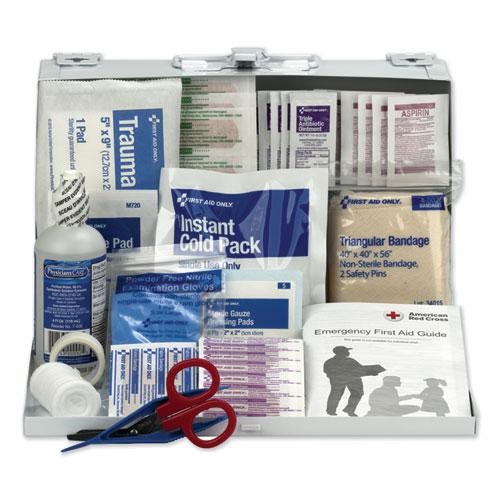 First Aid Kit for 25 People, 104 Pieces, OSHA Compliant, Metal Case. Picture 3
