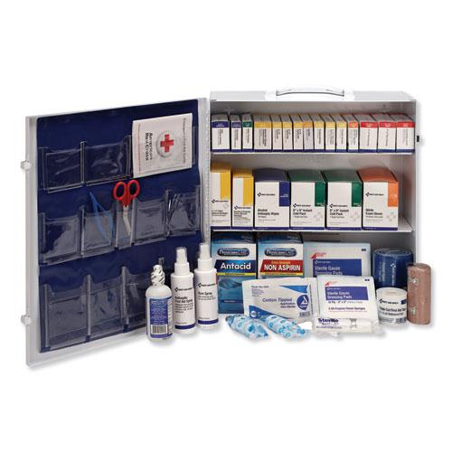ANSI 2015 Class A+ Type I and II Industrial First Aid Kit 100 People, 676 Pieces, Metal Case. Picture 2