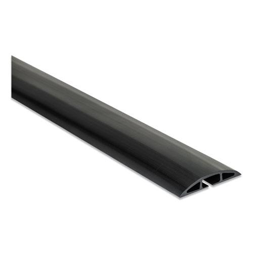 Floor Sleeve Cable Management, 2.5" x 0.5" Channel, 72" Long, Black. Picture 2