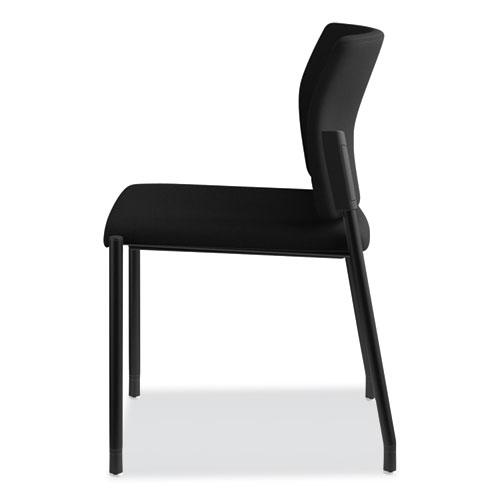 Accommodate Series Guest Chair, 23.25" x 22.25" x 32", Black Seat, Black Back, Black Base, 2/Carton. Picture 11
