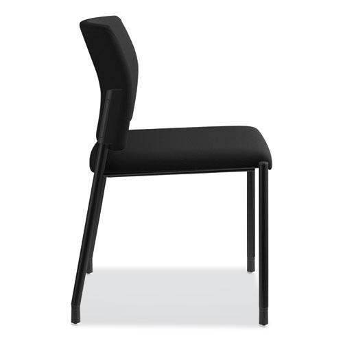 Accommodate Series Guest Chair, 23.25" x 22.25" x 32", Black Seat, Black Back, Black Base, 2/Carton. Picture 5