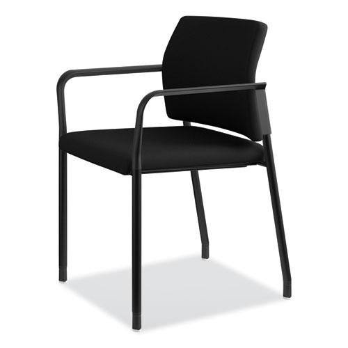 Accommodate Series Guest Chair with Fixed Arms, 23.25" x 22.25" x 32", Black, 2/Carton. Picture 8