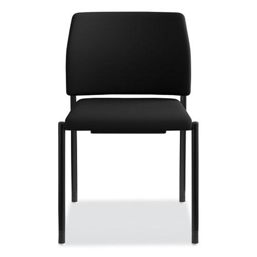 Accommodate Series Guest Chair, 23.25" x 22.25" x 32", Black Seat, Black Back, Black Base, 2/Carton. Picture 4