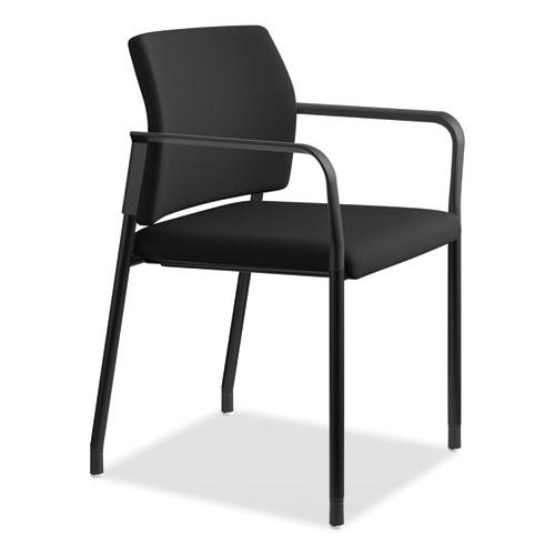 Accommodate Series Guest Chair with Fixed Arms, 23.25" x 22.25" x 32", Black, 2/Carton. Picture 5