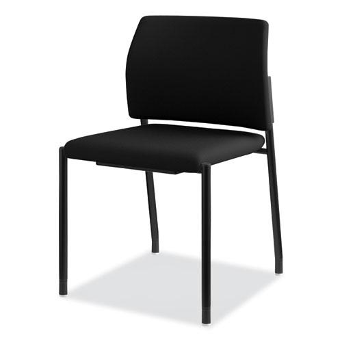 Accommodate Series Guest Chair, 23.25" x 22.25" x 32", Black Seat, Black Back, Black Base, 2/Carton. Picture 3