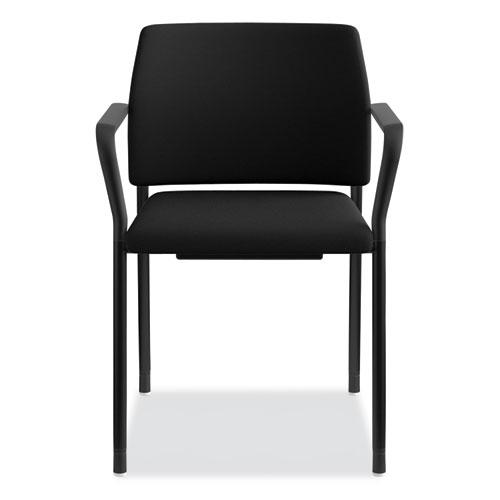 Accommodate Series Guest Chair with Fixed Arms, 23.25" x 22.25" x 32", Black, 2/Carton. Picture 7