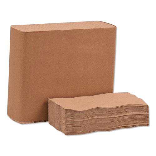 Universal One-Ply Dinner Napkins, 1-Ply, 15" x 17", Natural, 250/Pack, 12PK/CT. Picture 5