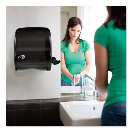 Compact Hand Towel Roll Dispenser, 12.49 x 8.6 x 12.82, Smoke. Picture 4