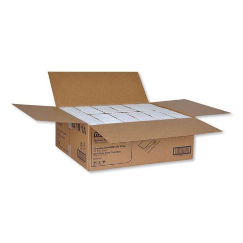 Universal Dinner Napkins, 1-Ply, 15" x 17", 1/8 Fold, White, 3000/Carton. Picture 8