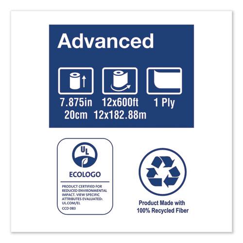 Advanced Hardwound Roll Towel, One-Ply, 7.88" x 600 ft, White, 12 Rolls/Carton. Picture 5