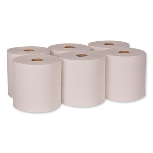 Hardwound Roll Towel, 1-Ply, 7.88" x 1,000 ft, White, 6 Rolls/Carton. Picture 4